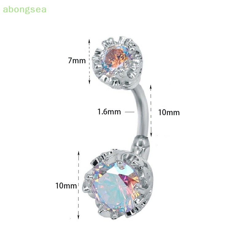 Khuyên Rốn Đính Đá Zircon Trang Sức Múa Belly Dance Cho Nữ