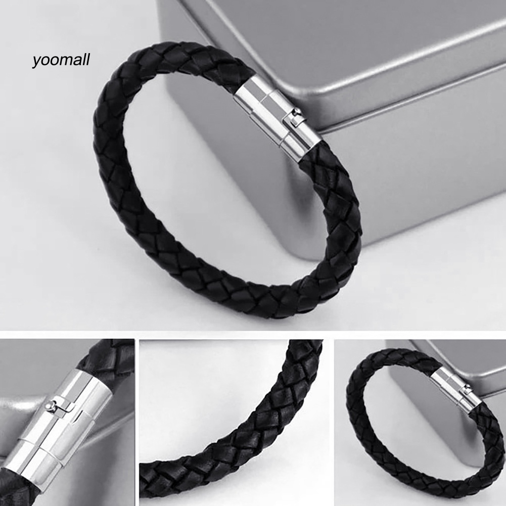 Vòng Tay Bện Dây Da Thời Trang Cho Nữ