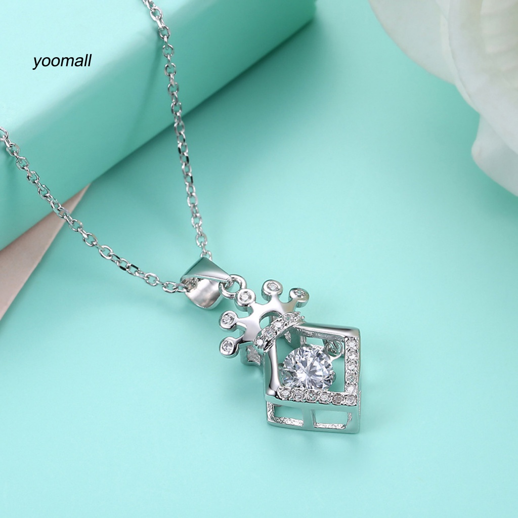 Vòng cổ Mặt Vương Miện Đính Đá Thời Trang Cho Nữ