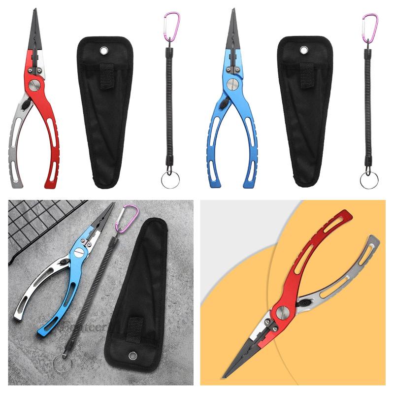 [Fenteer1] Kìm Gỡ Lưỡi Câu Cá Trọng Lượng Nhẹ Kèm Túi Đựng Chắc Chắn