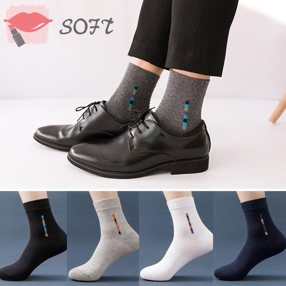 Vớ Cotton Cổ Cao Thoáng Khí Thời Trang Hè Đông Cho Nam