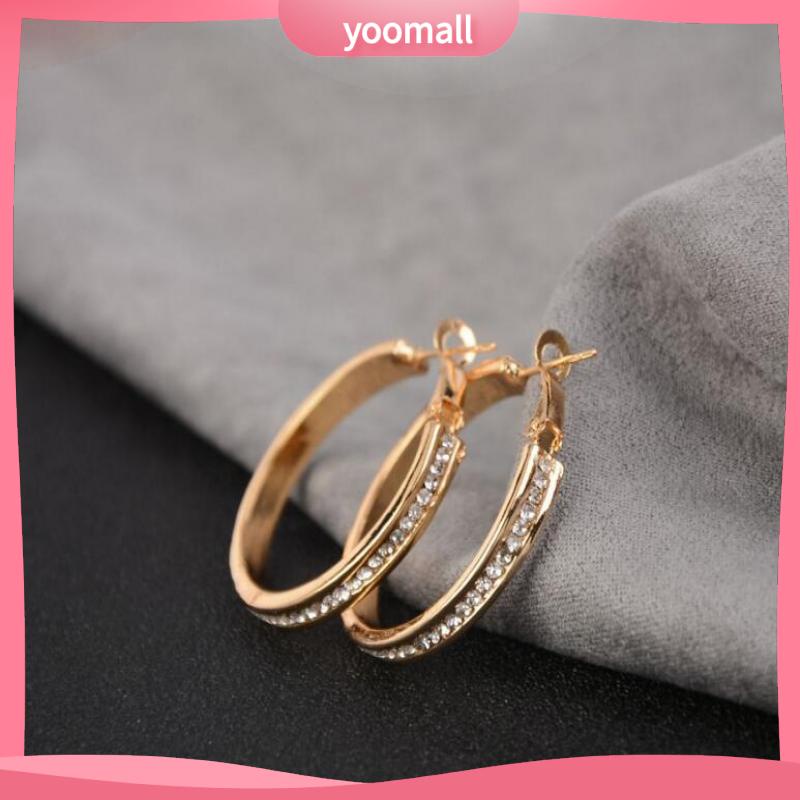 Bông Tai Hình Tròn Cỡ Lớn Thiết Kế Đơn Giản Cá Tính