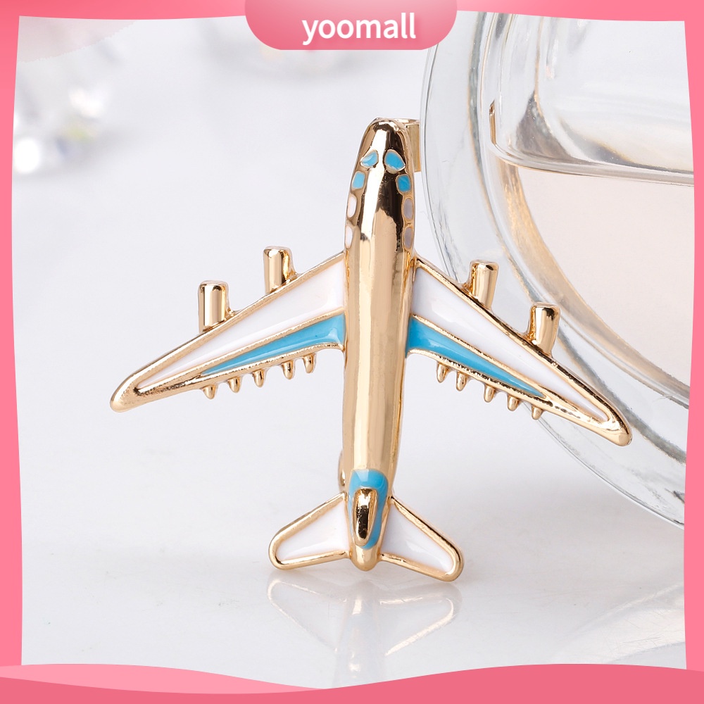 Trâm Cài Áo Hình Máy Bay Phong Cách Âu Mỹ Dễ Phối Đồ