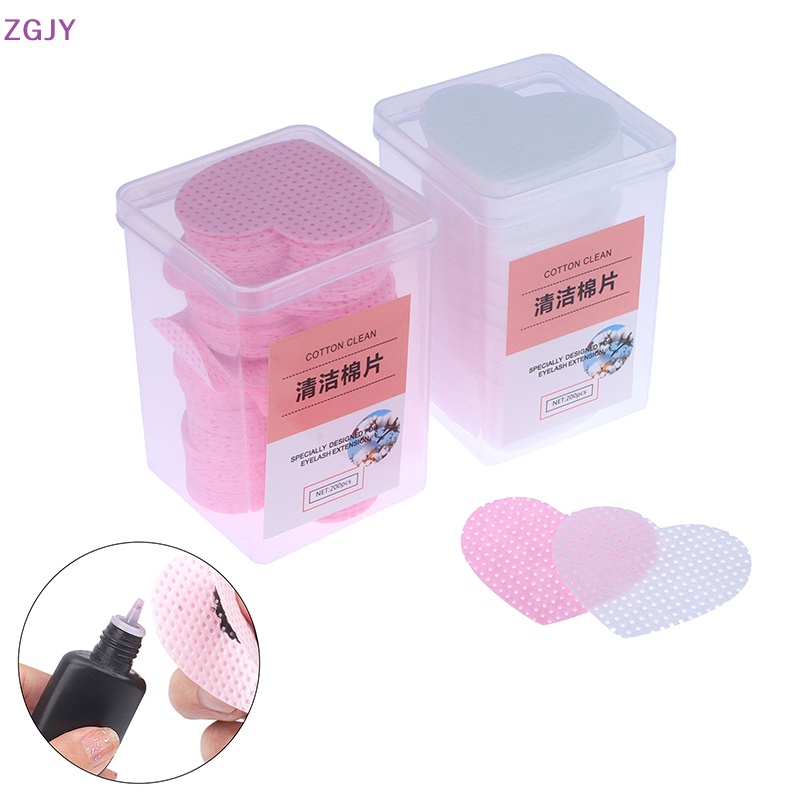 Hộp 200 Bông Tẩy Sơn Móng Tay Trái Tim Tiện Lợi Mới