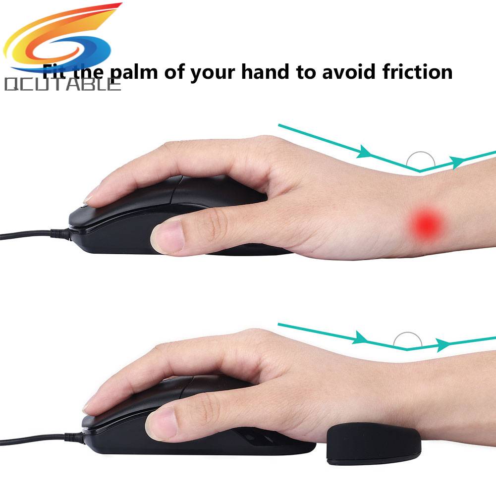 Tấm Lót Chuột Bằng Silicon Mềm Có Đệm Kê Cổ Tay Cho PC / Văn Phòng