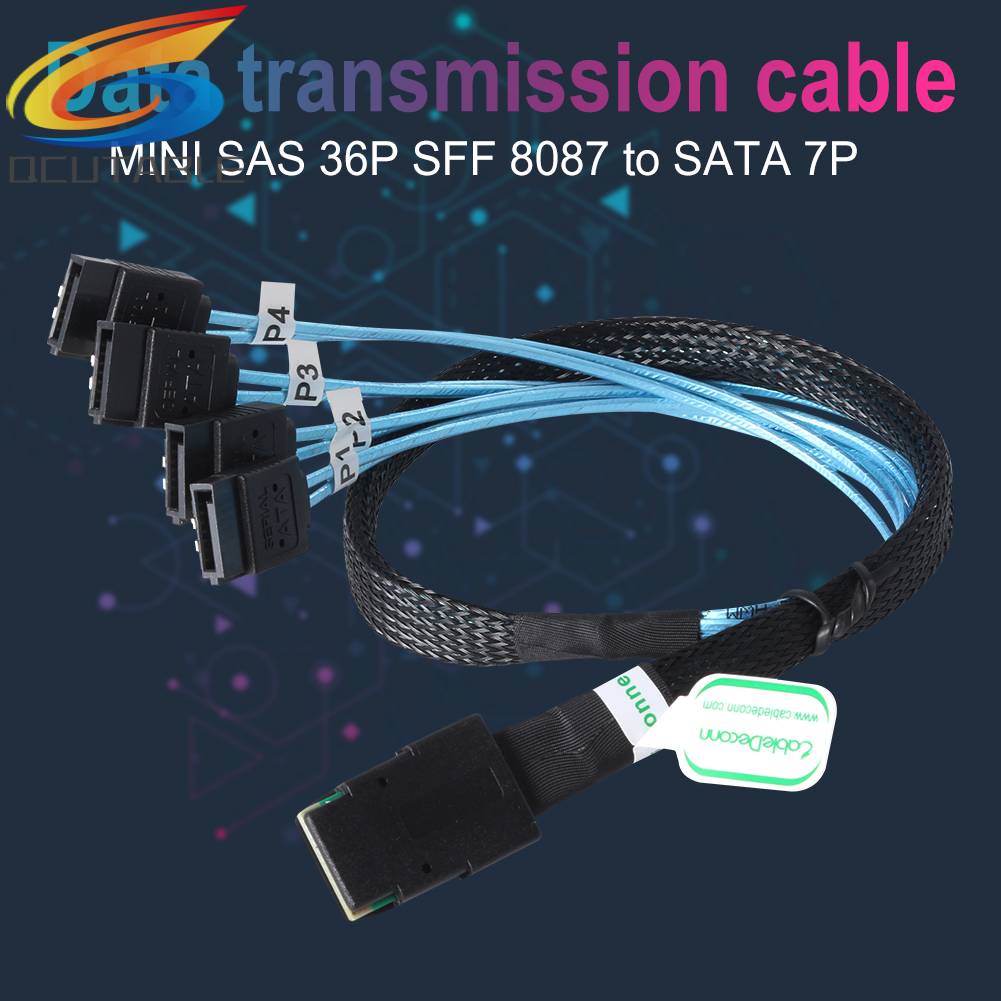 Cáp Chia G0101 MINI SAS 36P SFF 8087 Sang 4 SATA 7P