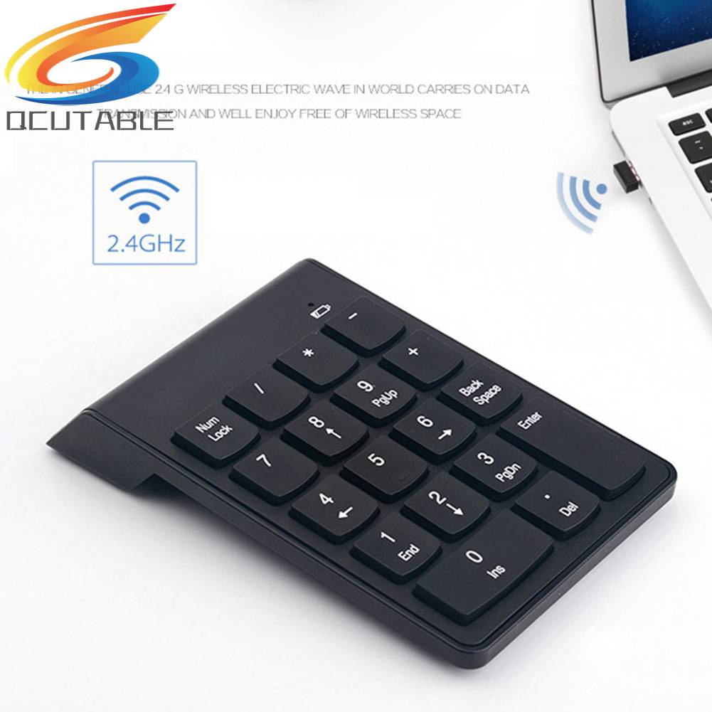 Bàn Phím Số Không Dây 18 Phím 2.4G 2.4G Dành Cho Laptop / Máy Tính Bảng