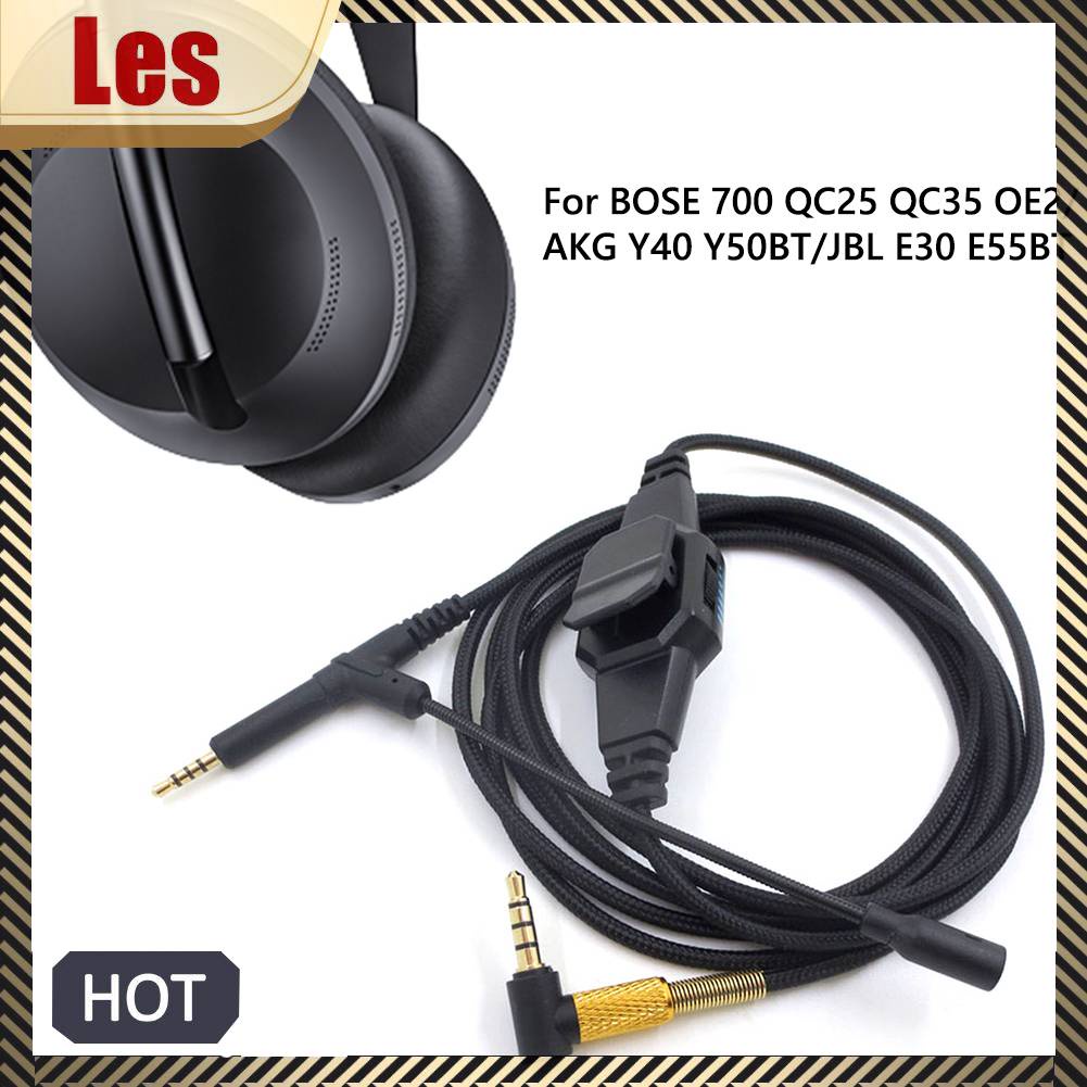 Dây Cáp Âm Thanh 2m 3.5mm Sang 2.5mm Kèm Mic Cho Tai Nghe Chụp Tai BOSE 700