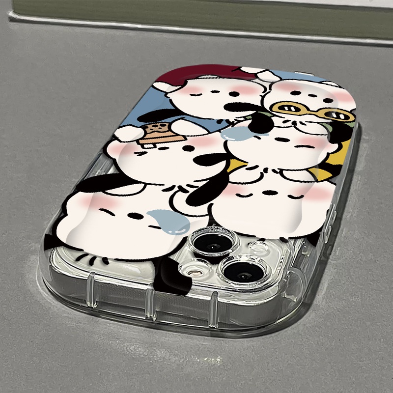 Ốp Điện Thoại Silicon TPU Mềm Trong Suốt Chống Sốc In Hình Cún Dễ Thương Cho IPhone 14 12 13 11 Pro XS Max XR X 8 + 7 Plus