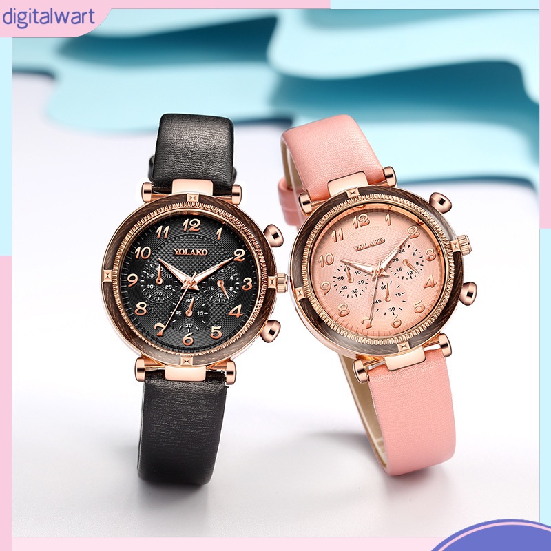 Đồng Hồ Đeo Tay Ba Mắt Kỹ Thuật Số Thời Trang Cho Nữ