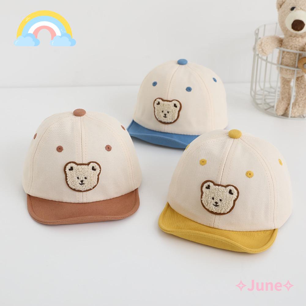 JUNE Nón Lưỡi Trai Thời Trang Xuân Hè Xinh Xắn Dành Cho Bé