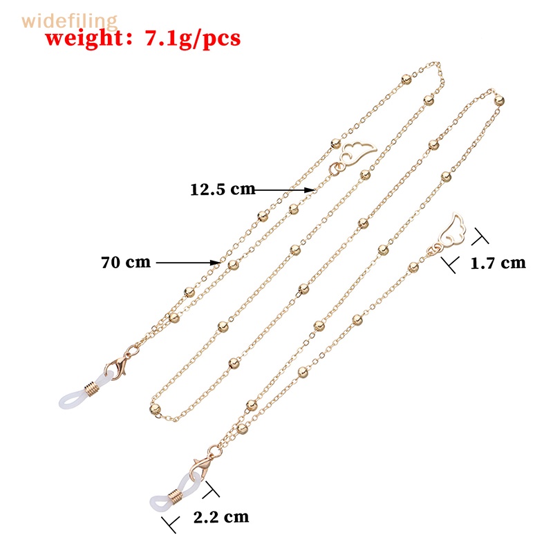 Dây Đeo Mắt Kính Màu Vàng / Bạc Phong Cách Retro Dành Cho Nữ