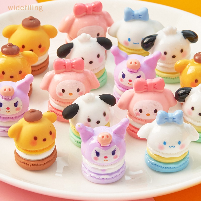 Bộ 2 Miếng Dán Trang Trí Điện Thoại Hình Kem Sanrio 3D Màu Macaron Dễ Thương DIY