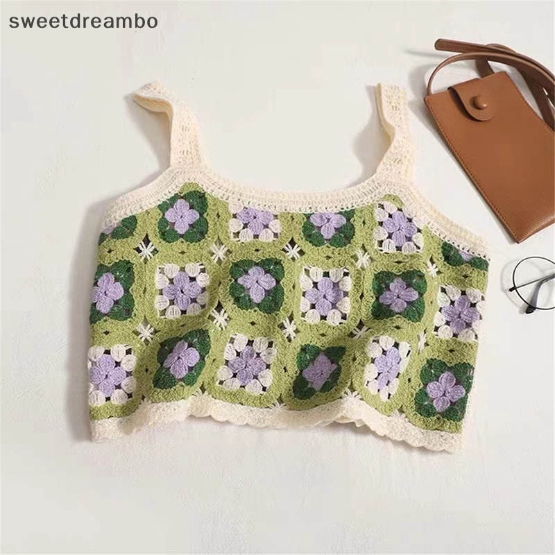 Áo Ba Lỗ Thêu khoét lỗ mùa hè Áo Crop Top dáng rộng không tay kẻ sọc cổ điển cho nữ drn