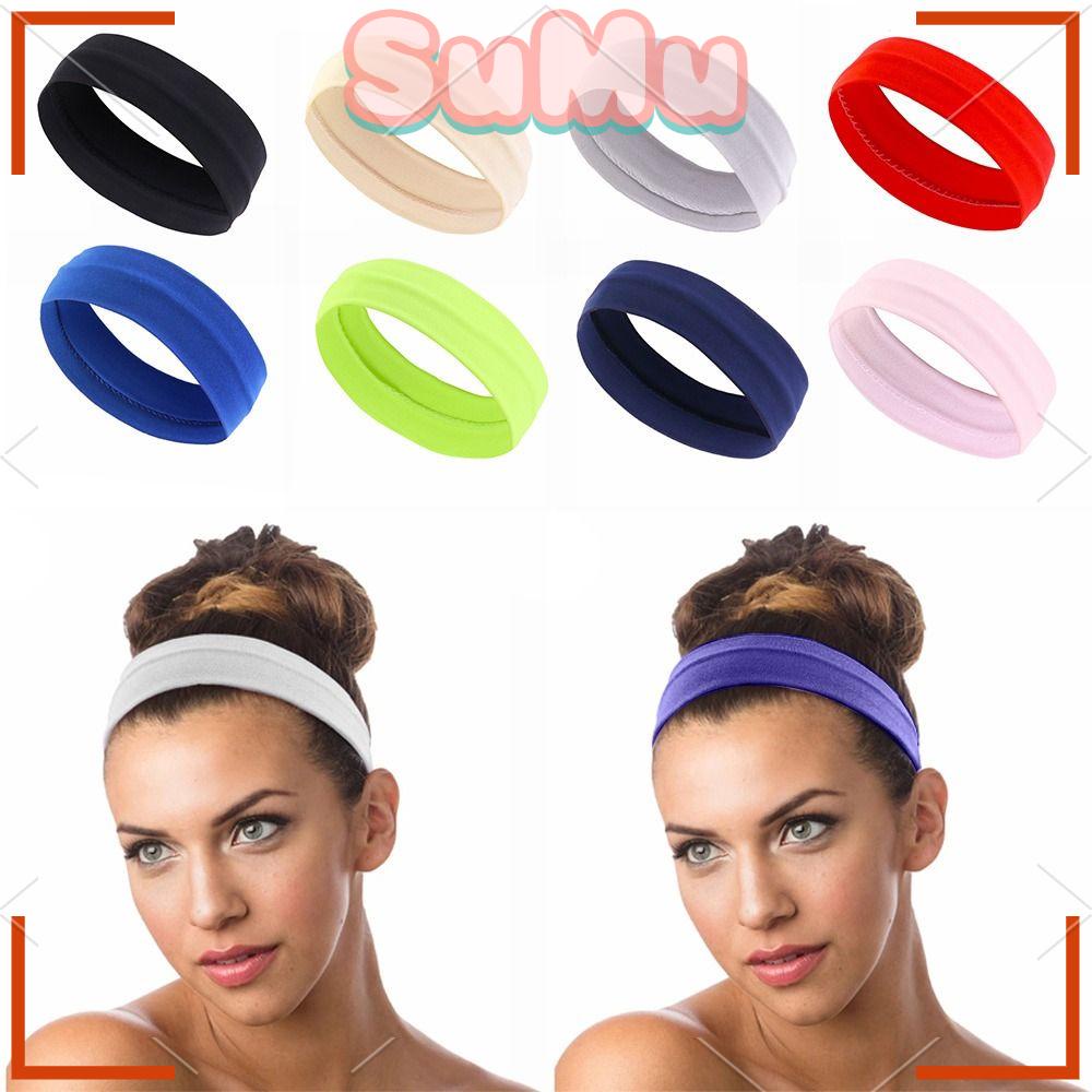 SUMU Băng Đô Thể Thao Co Giãn Thấm Hút Mồ Hôi Cho Nữ