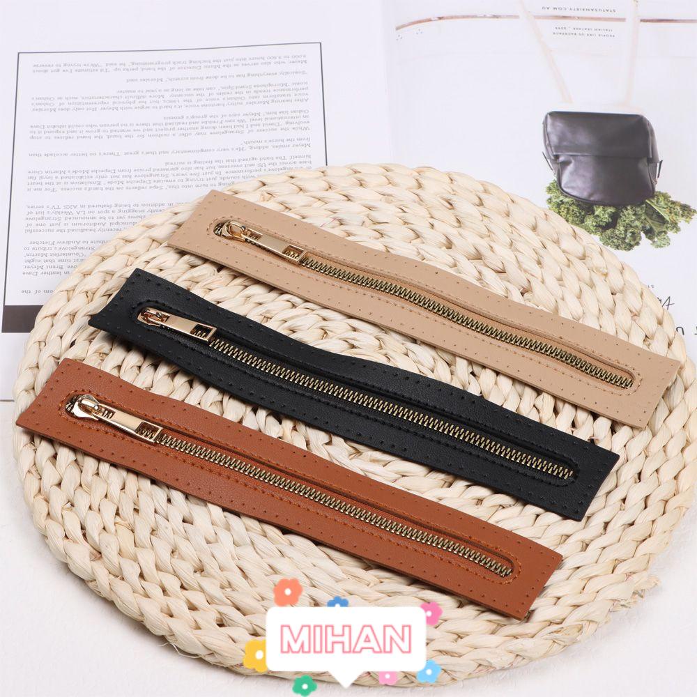 MIHAN1 Dây Khóa Kéo Thay Thế Bằng Da PU Cho Túi Xách MIHAN1