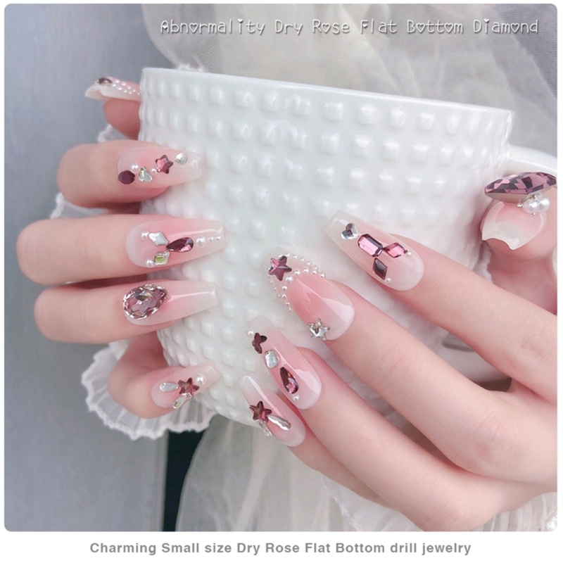 Sa Set 50 Hạt Pha Lê 3D Đính Móng Tay Sang Trọng