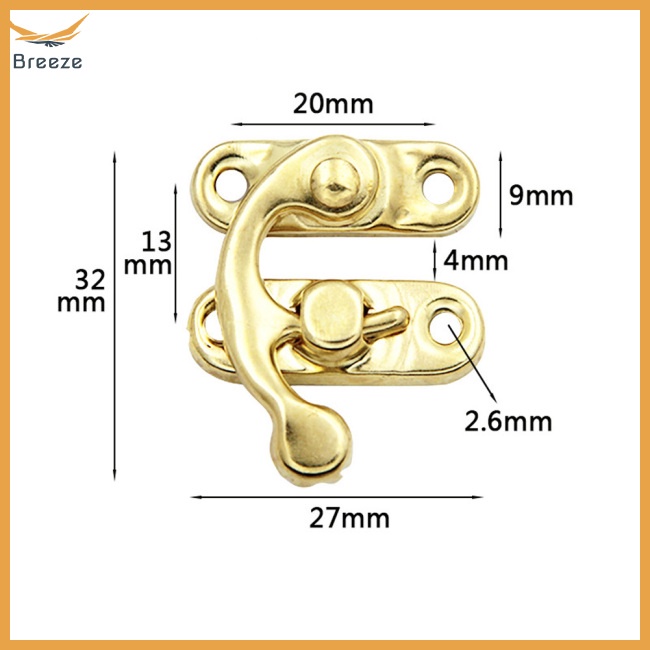 Set 10 Móc Khóa Kim Loại Cổ Điển Cho Túi Xách