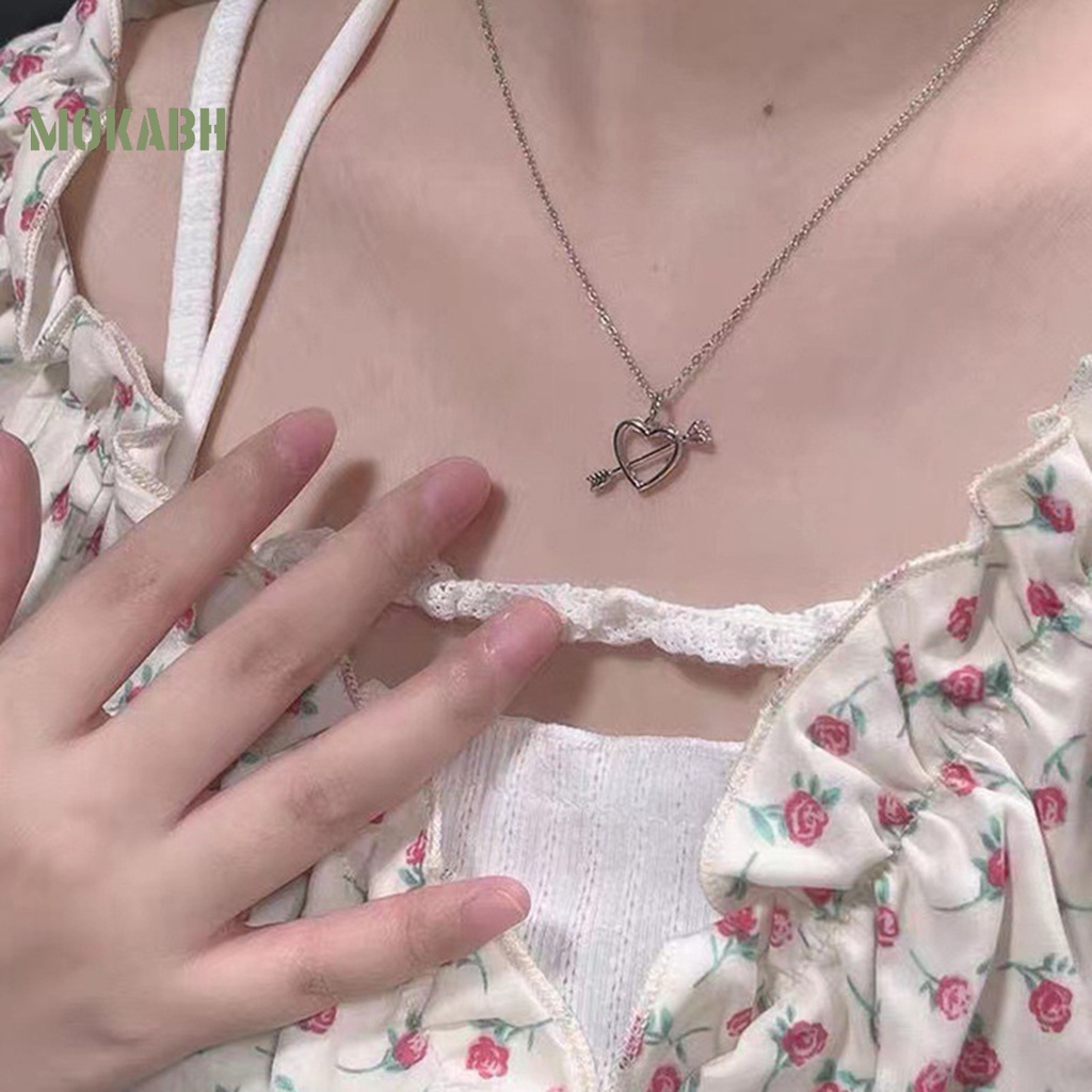 Vòng cổ Hình Trái Tim Đính Đá Lấp Lánh Sang Trọng Cho Nữ