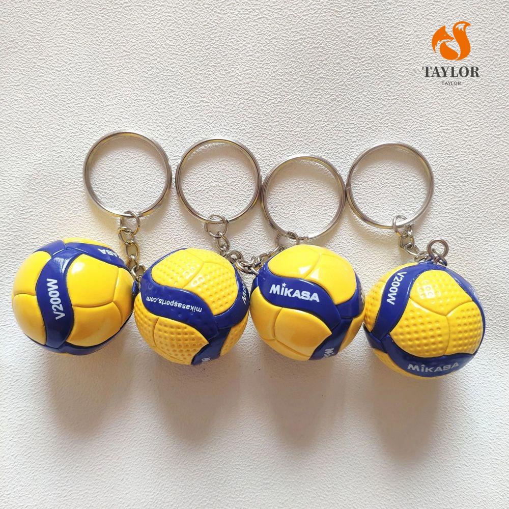 TAYLOR1 Móc Khóa Hình Quả Bóng Chuyền Mini Dễ Thương