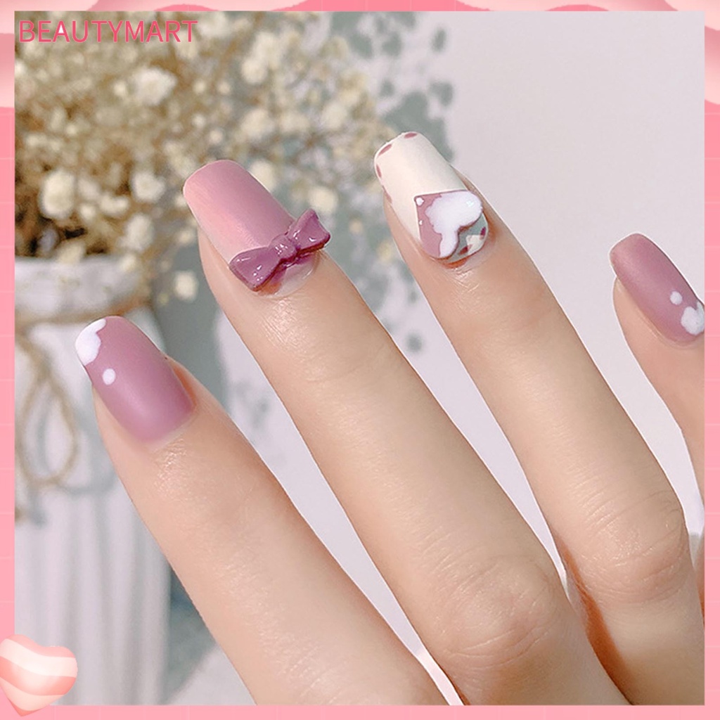 1 Bộ Khuôn Làm Móng Bằng Silicon Siêu Mềm Tái Sử Dụng Linh Hoạt Hình Trái Tim Dễ Dàng Tẩy Rửa