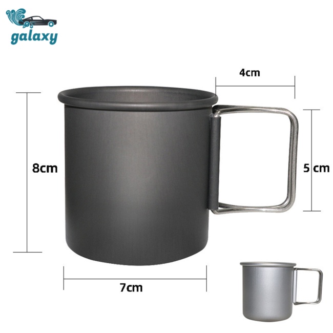 Galaxy Cốc Uống Nước 300ml Bằng Nhôm Có Thể Gấp Gọn Tiện Dụng Mang Theo Du Lịch Dã Ngoại