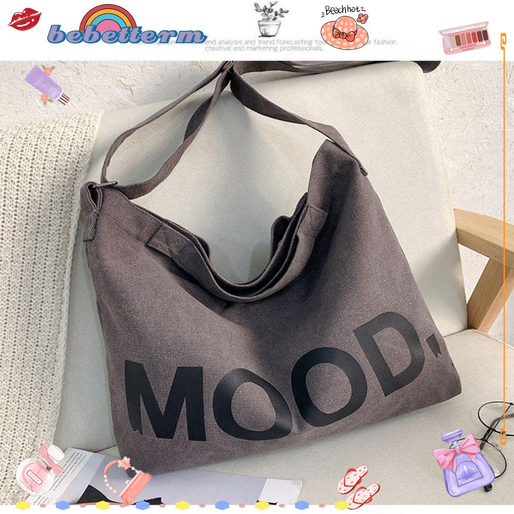 BEBETTERM Túi Xách Du Lịch Vải Canvas Kiểu Retro Cá Tính Cho Nam Và Nữ
