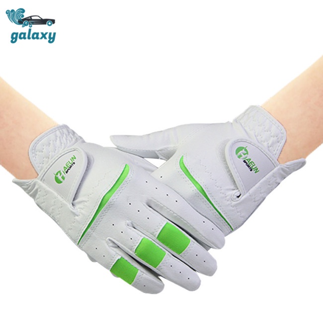 Galaxy 1 Đôi Găng Tay Chơi Golf Có Dây Thun Co Giãn Chống Mài Mòn Thoải Mái Dành Cho Bé Trai Bé Gái