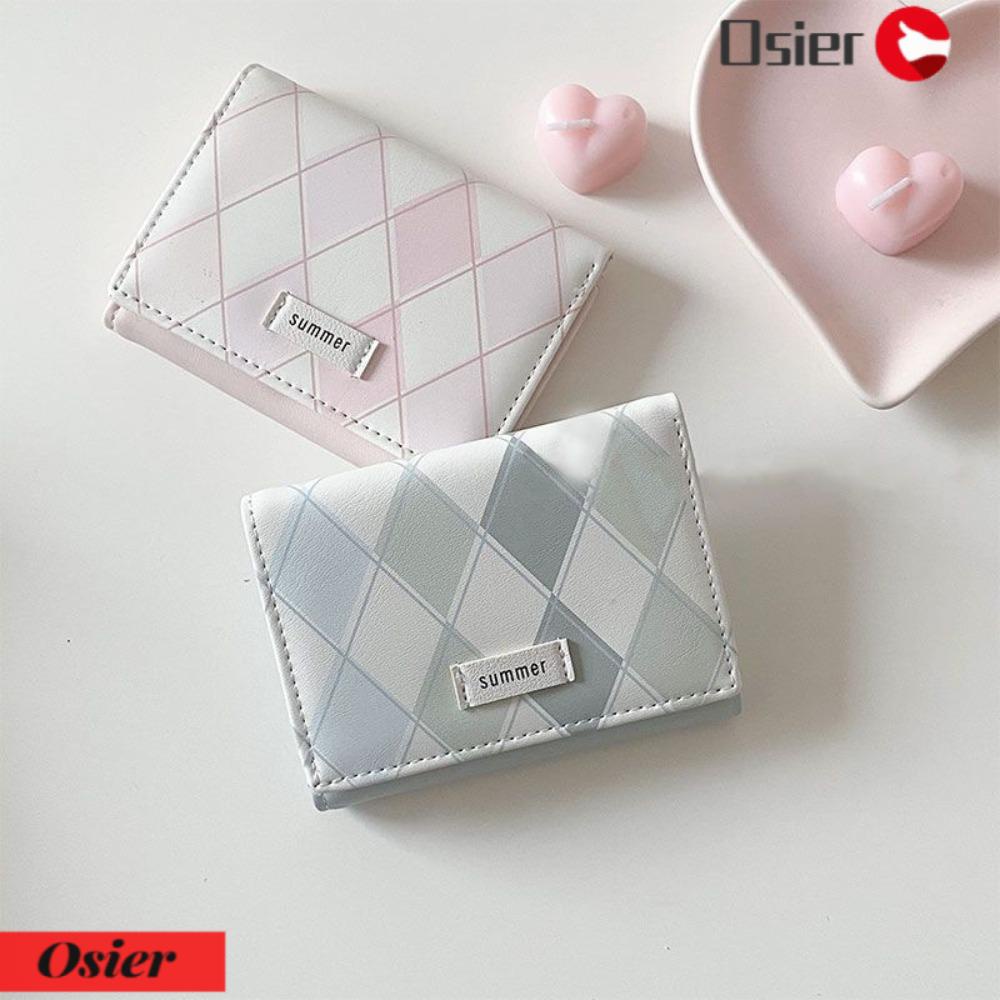 Ví Da PU Đựng Thẻ Tín Dụng Đa Năng Màu Xanh Dương Thời Trang Đơn Giản 1 Cái Cho Bạn Gái