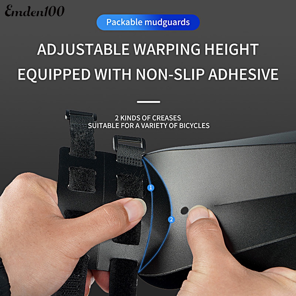 [EMDEN] Tấm Chắn Bùn Chống Thấm Nước Dễ Lắp Đặt Có Thể Điều Chỉnh Độ Bền Cao Cho Xe Đạp Leo Núi