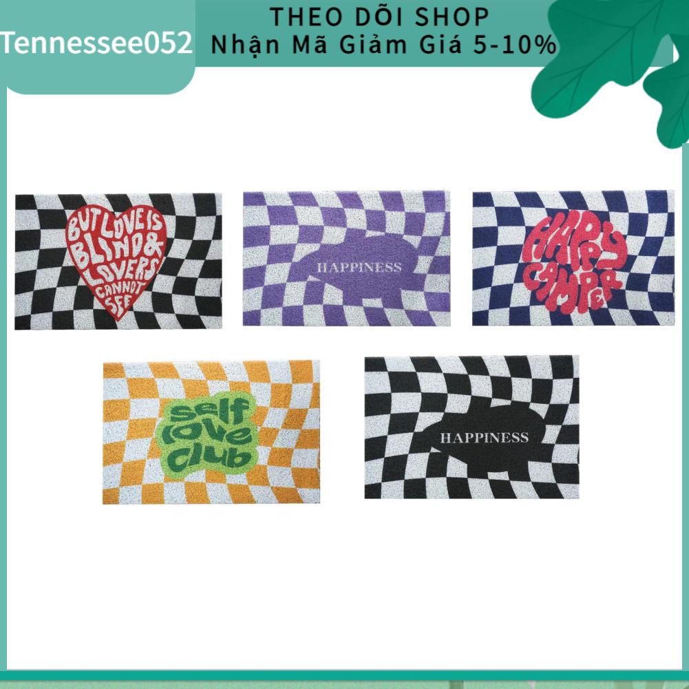 Tennessee052 Checkerboard Nhà Bếp Thảm Có Thể Giặt Hành Lang Nhập Chống Trơn Trượt Lối Vào Chạy Cho Gia Đình Hàng Văn Phòng