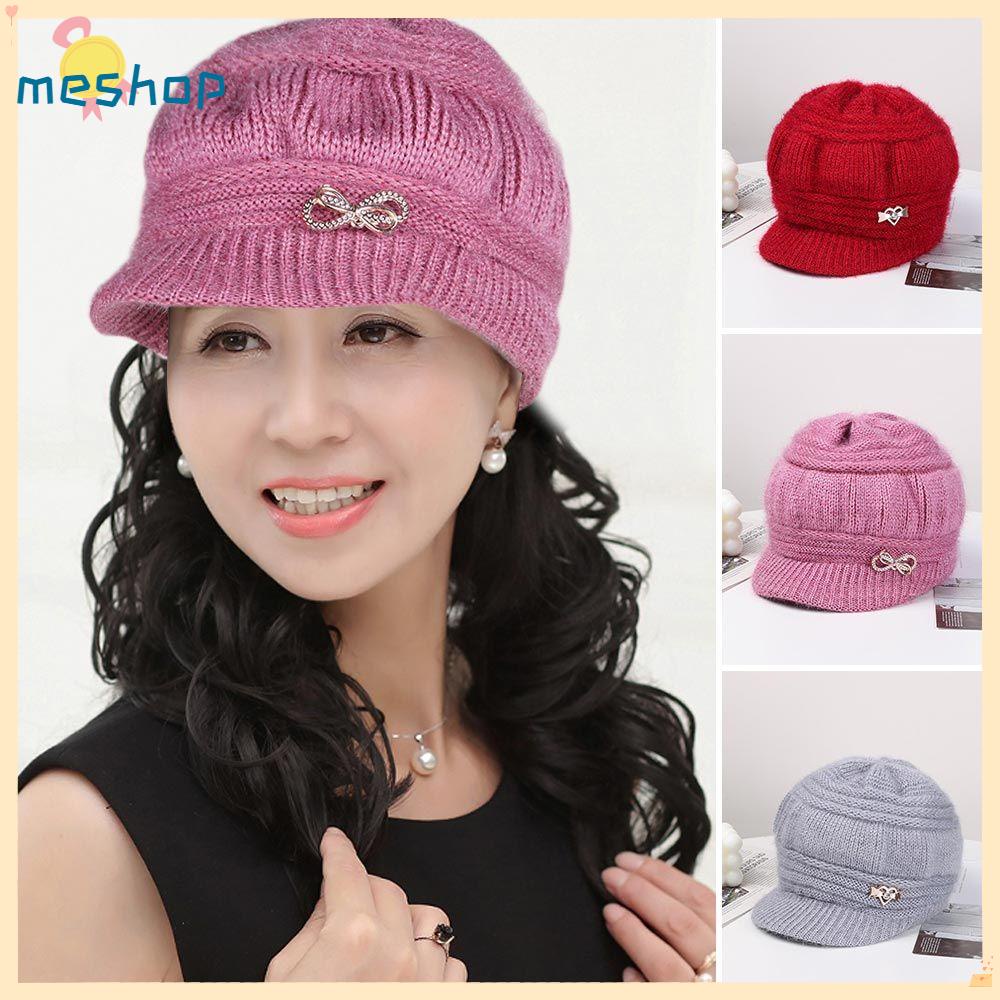 ME Mũ Len Trùm Đầu Màu Sắc Nhã Nhặn Thời Trang