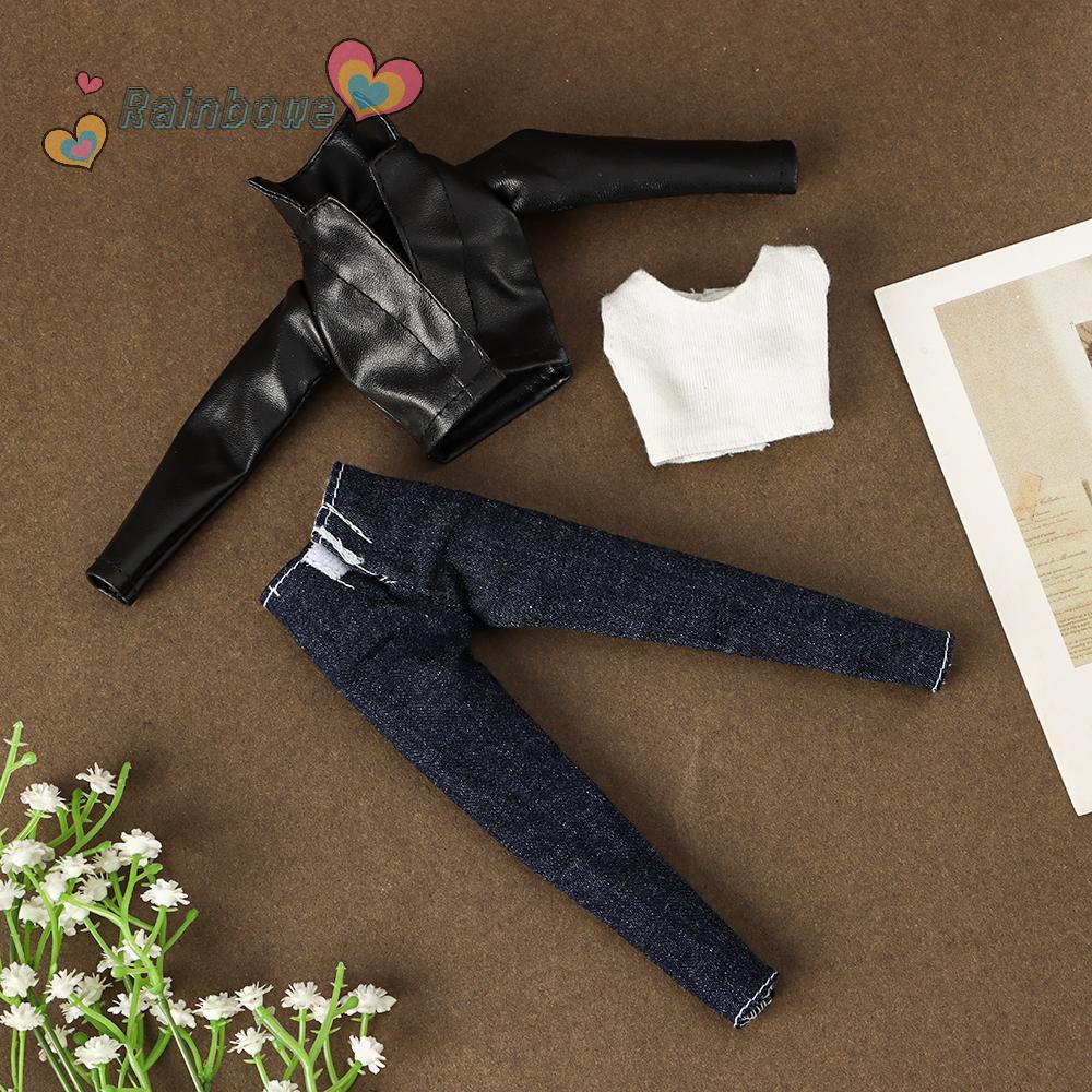 RAINBOW 1 Bộ Quần Áo Thời Trang Cho Búp Bê