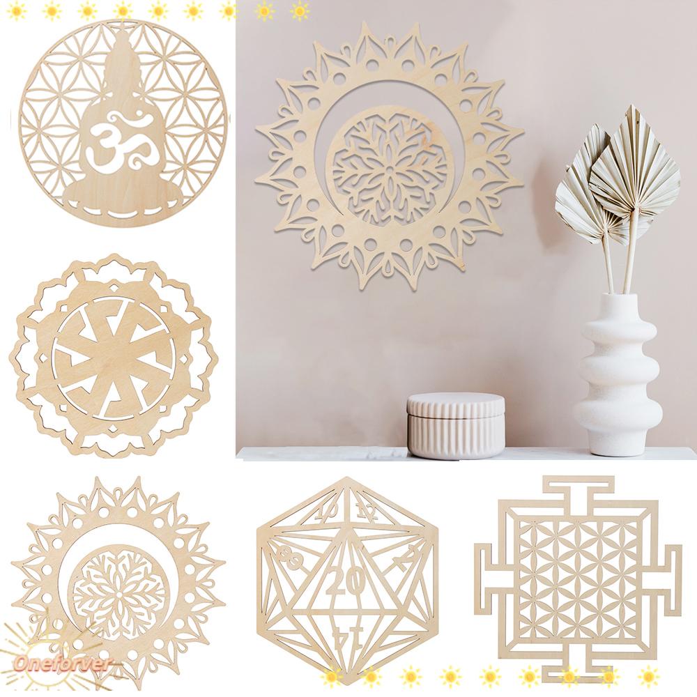 FOREVER Tấm Lót Ly Bằng Gỗ Cắt Laser 8 Kiểu Họa Tiết Hoa Độc Đáo Trang Trí Nhà Cửa