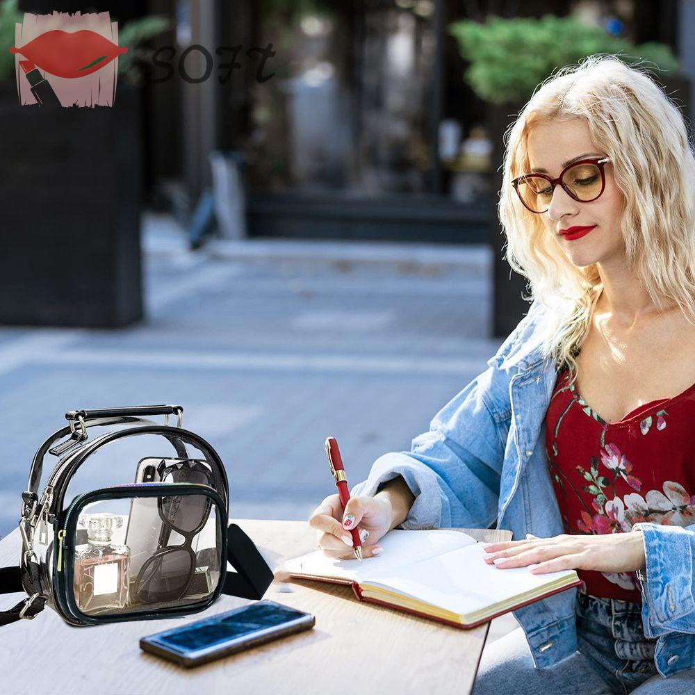 SOFTNESS Túi Xách Thể Thao Mini Trong Suốt