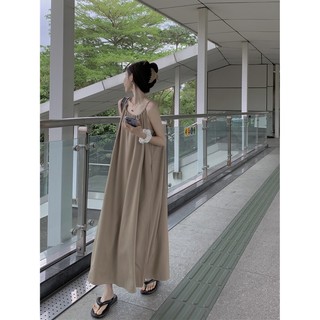 Sugemiusi Đầm Dài Eo Cao Ôm Dáng Thiết Kế Cột Dây Đơn Giản Phong Cách Hàn Quốc Thời Trang Mùa Hè Mới Cho Nữ