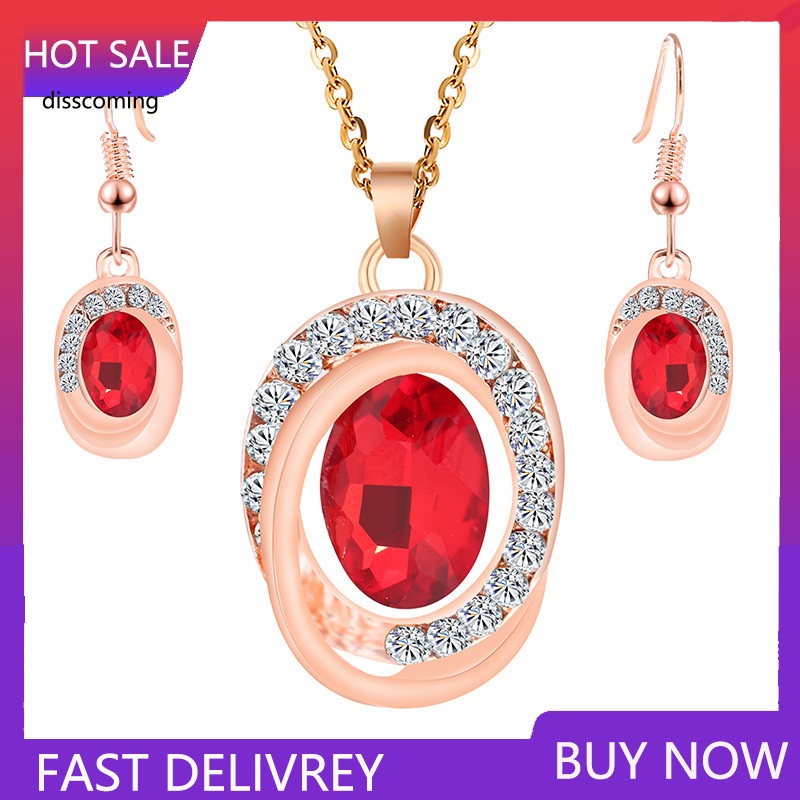 Áo Thun In Hình SL SL SL Thời Trang Năng Động| Bộ Vòng cổ + Bông Tai Hình oval Đính Đá Pha Lê Toàn Diện