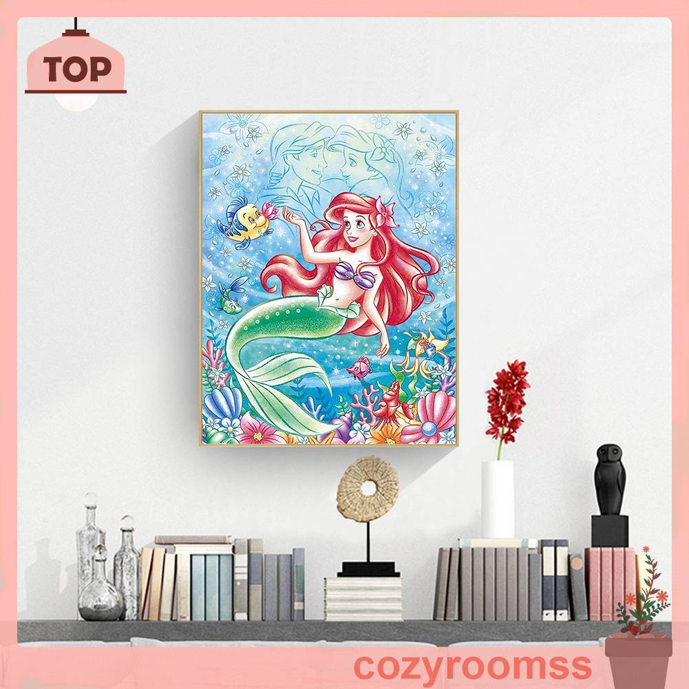 Tranh Đính Đá Kim Cương Toàn Bộ 5D DIY Hình Vẽ Công Chúa