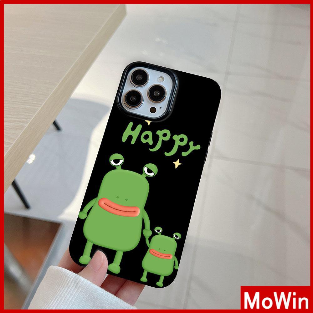 Ốp lưng iPhone 14 Pro Max Ốp Lưng iPhone Màu Đen Bóng TPU Mềm Chống Sốc Bảo Vệ Máy Ảnh Chú Ếch Dễ Thương Màu Hồng Đen Tương thích với iPhone 13 Pro max 12 Pro Max 11 xr xs max 7Plus 8Plus