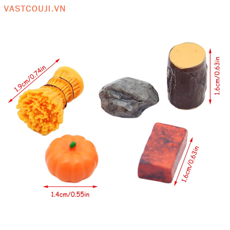 Set 5 Viên Gạch 1: 12 Dùng Để Trang Trí Nhà Búp Bê / Tiểu Cảnh Dịp Halloween