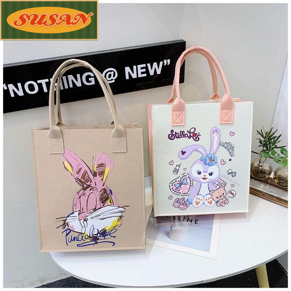 Túi Tote Sức Chứa Lớn In Họa Tiết Hoạt Hình Đa Năng Cho Nữ