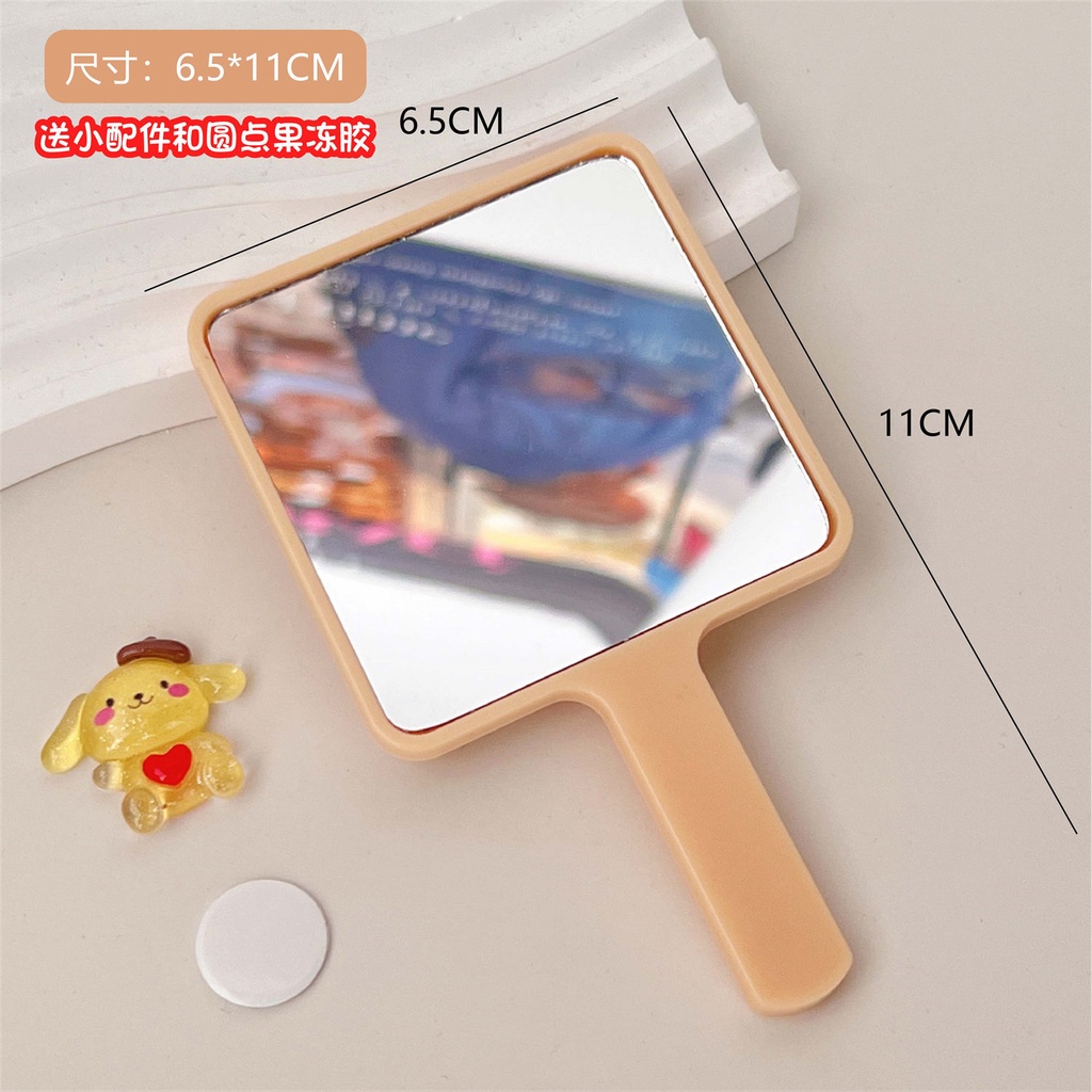 Gương Trang Điểm Cầm Tay Họa Tiết Hoạt Hình Dễ Thương Xinh Xắn
