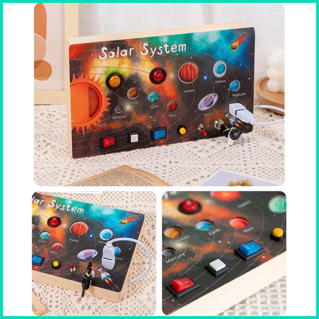 Hệ Thống Năng Lượng Mặt Trời Đồ Chơi Có Đèn LED Dành Cho Trẻ Mẫu Giáo