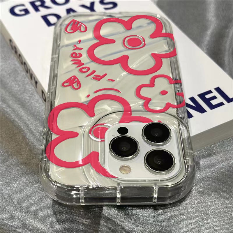 Ốp Điện Thoại Mềm Trong Suốt Họa Tiết Hoa Dễ Thương Cho Iphone 14Promax 1312 / 11 7 / 8plus xr / sins DN5W