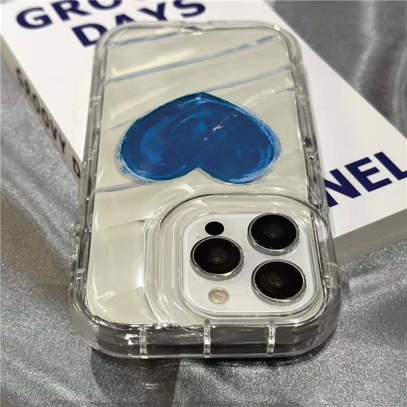 Ốp Điện Thoại Dẻo Trong Suốt Họa Tiết Trái Tim Phong Cách Graffiti Cho iPhone14promax1312 / / xr 7 / 8Splus 11