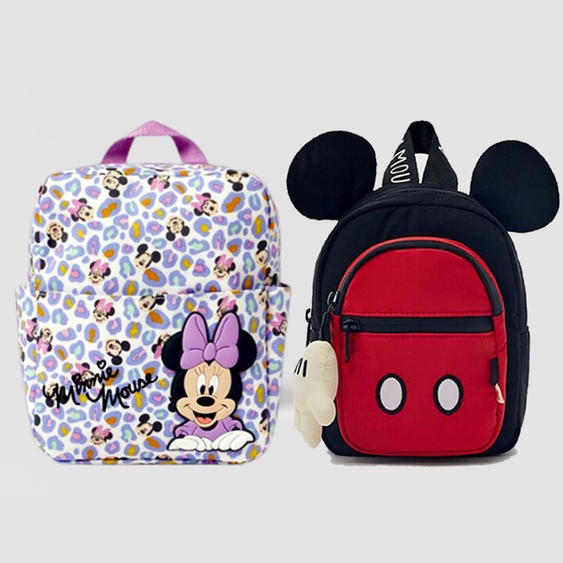 Ba Lô Đi Học Họa Tiết Hoạt Hình Vịt Donald / Minnie Dễ Thương Cho Bé Trai Và Gái