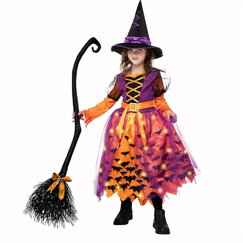 Boom Gậy Kèm Cây Quét Phù Thủy Có Thể Điều Chỉnh Độ Dài Dùng Hóa Trang halloween