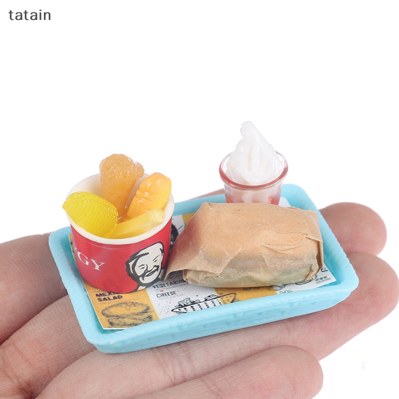 Xô Đựng Bánh Hamburger Tỉ Lệ 1: 12 Trang Trí Nhà Búp Bê