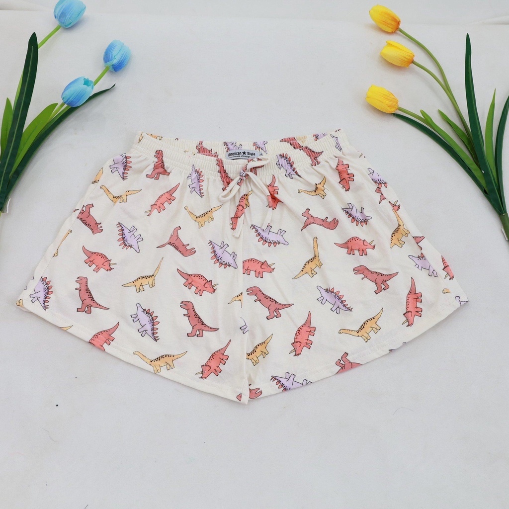 Quần Đùi Nữ Thun Q&amp;P Mặc Ngủ Mặc Nhà Nhiều Họa Tiết Đẹp Hợp Thời Trang Quyến Rũ