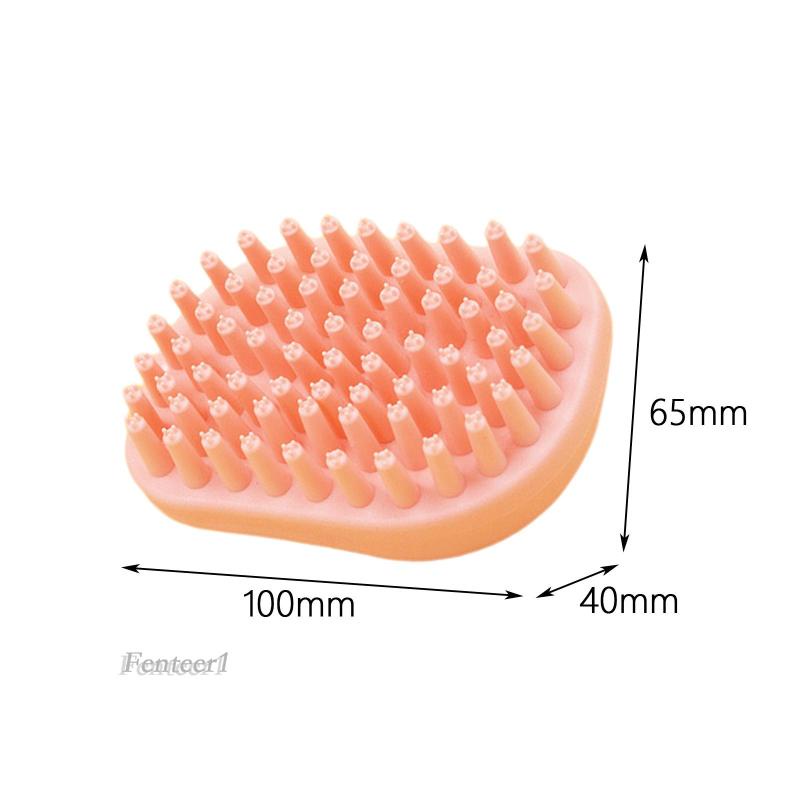 1 Bàn Chải Massage Tắm Cho Thú Cưng Màu Trắng